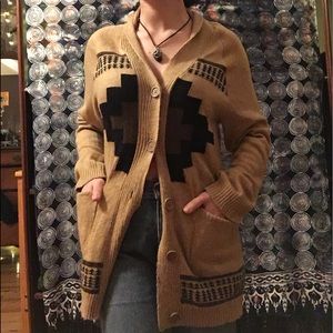 Boho wolf cardigan